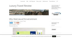 Desktop Screenshot of luxurytravelreview.com